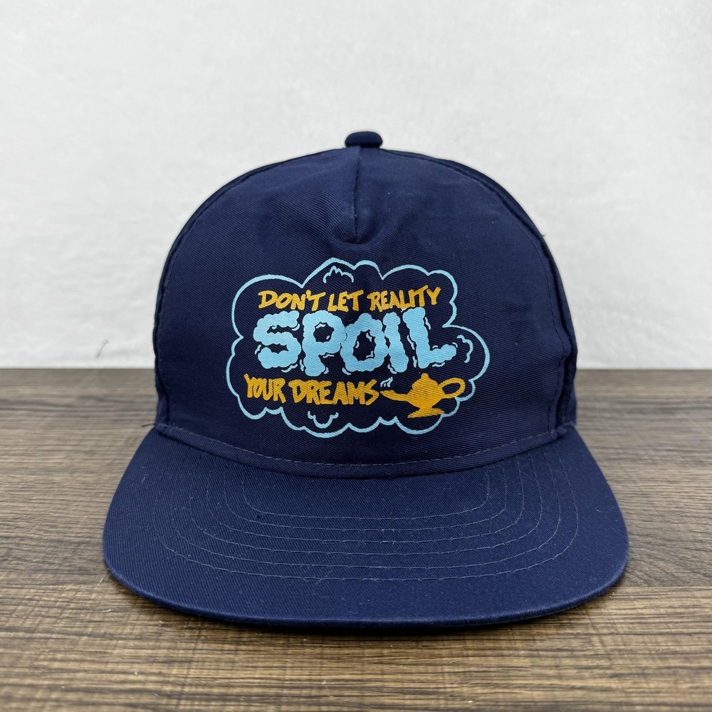 Vintage Drew Pearson Hat Cap Snap Back One Size Navy Spoil Dreams Mens‎ 90s